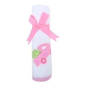 NWT 3 Marthas Pink Truck Receiving/Swaddle Blanket